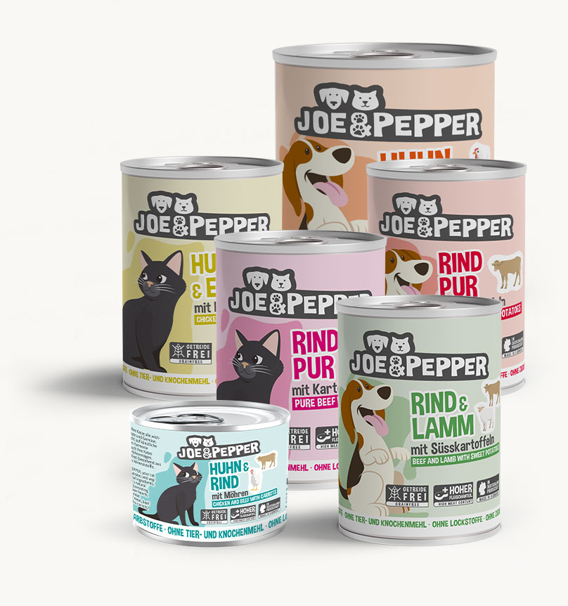 Joe & Pepper Hundefutter Katzenfutter
